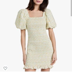 English Factory Floral Smocked Mini Dress